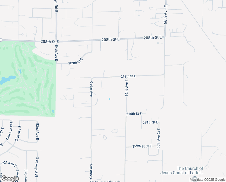 map of restaurants, bars, coffee shops, grocery stores, and more near 5906 212th Street East in Spanaway