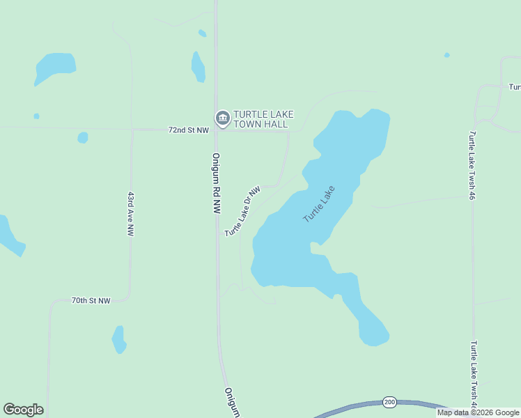 map of restaurants, bars, coffee shops, grocery stores, and more near 7160 Turtle Lake Drive Northwest in Walker