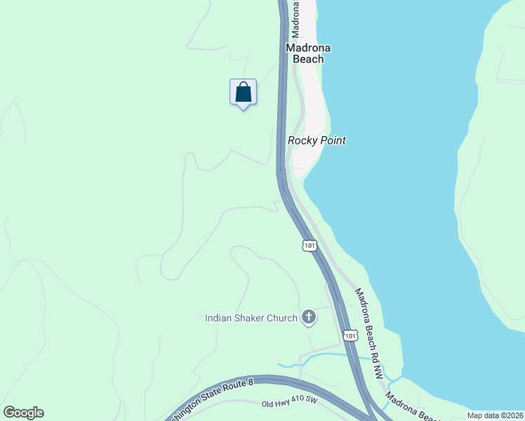 map of restaurants, bars, coffee shops, grocery stores, and more near Stonecrest Lane Northwest in Olympia