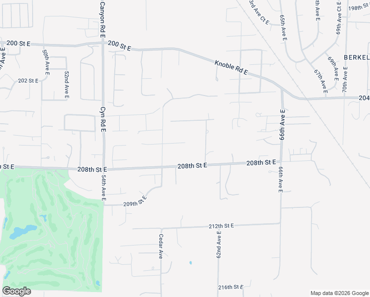 map of restaurants, bars, coffee shops, grocery stores, and more near 5918 206th Street Court East in Spanaway