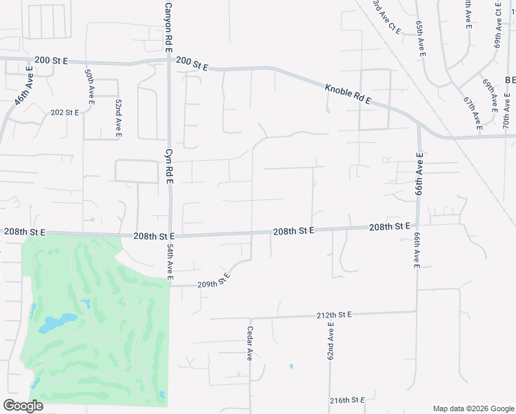 map of restaurants, bars, coffee shops, grocery stores, and more near 5806-5808 206th Street Court East in Spanaway