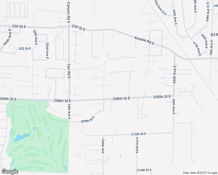 map of restaurants, bars, coffee shops, grocery stores, and more near 5806-5808 206th Street Court East in Spanaway