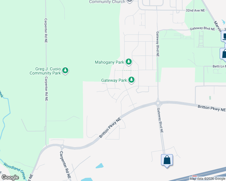 map of restaurants, bars, coffee shops, grocery stores, and more near 6604 Svea Court Northeast in Lacey