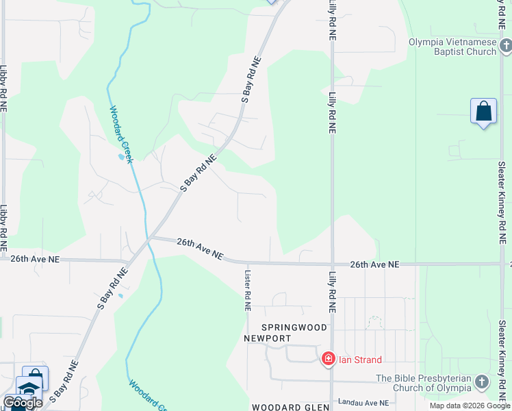 map of restaurants, bars, coffee shops, grocery stores, and more near 3426 29th Avenue Northeast in Olympia
