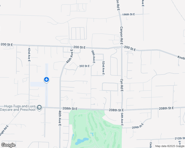 map of restaurants, bars, coffee shops, grocery stores, and more near 20311 50th Avenue East in Spanaway