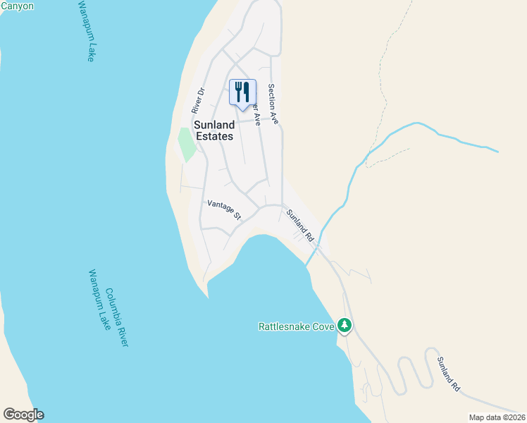map of restaurants, bars, coffee shops, grocery stores, and more near 25077 Wanapum Street in Quincy