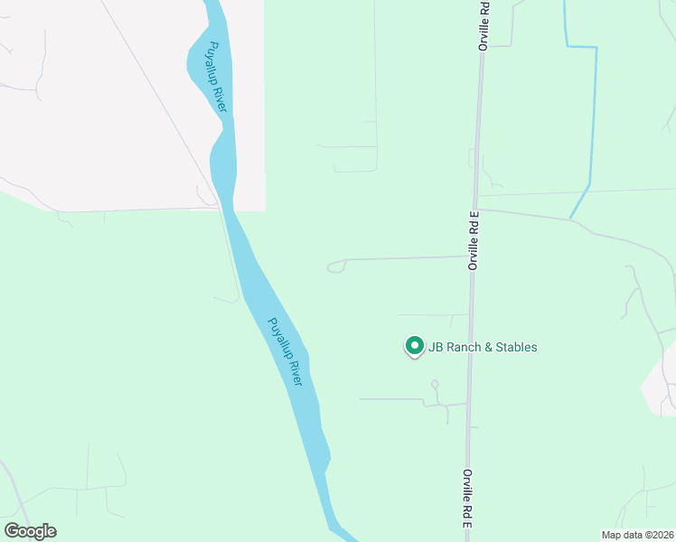 map of restaurants, bars, coffee shops, grocery stores, and more near 17718 202nd Street East in Orting