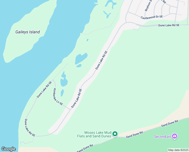 map of restaurants, bars, coffee shops, grocery stores, and more near 8499 Dune Lake Road Southeast in Moses Lake