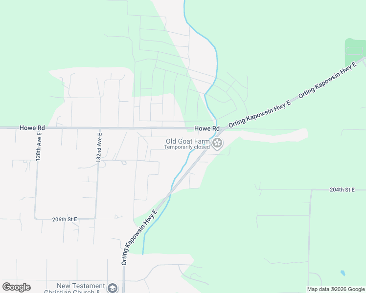 map of restaurants, bars, coffee shops, grocery stores, and more near 21013 137th Avenue Court East in Graham