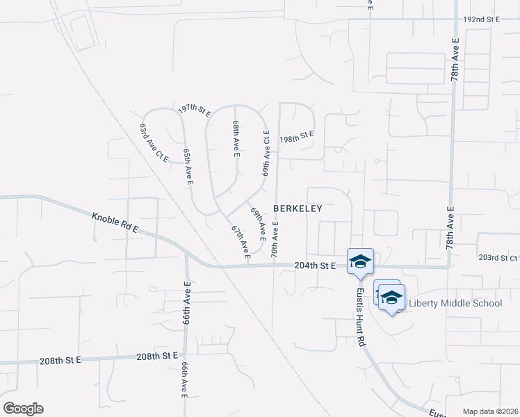 map of restaurants, bars, coffee shops, grocery stores, and more near 20007 69th Avenue Court East in Spanaway