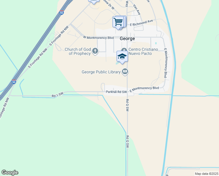 map of restaurants, bars, coffee shops, grocery stores, and more near 113 Parkhill Road Southwest in Quincy