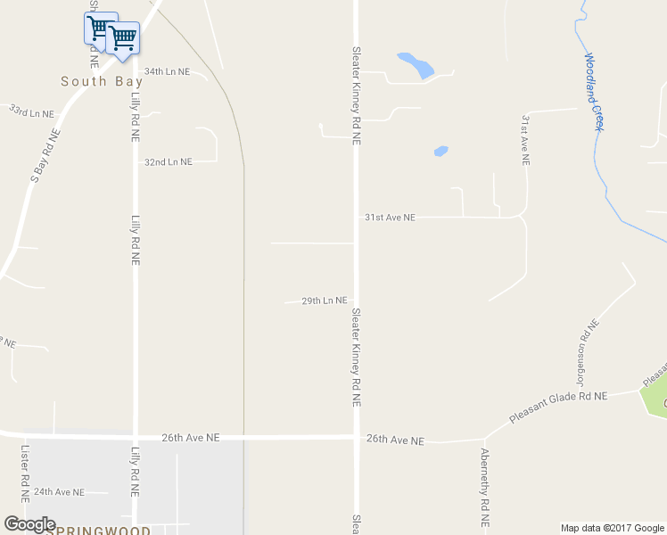 map of restaurants, bars, coffee shops, grocery stores, and more near 2941 Sleater Kinney Road Northeast in Olympia