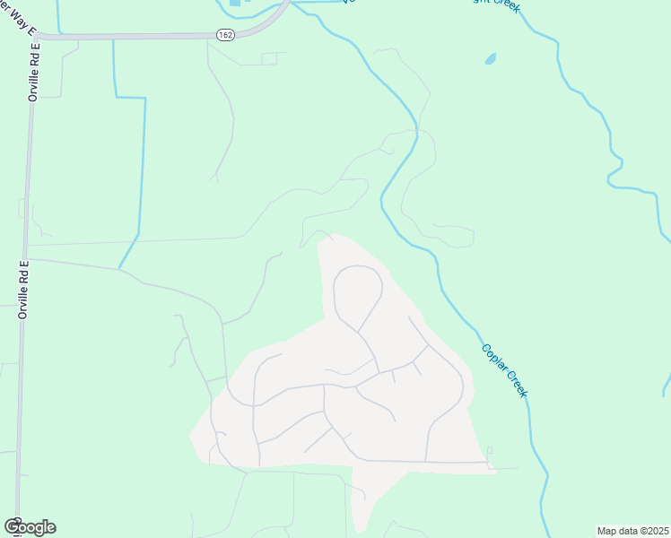 map of restaurants, bars, coffee shops, grocery stores, and more near 20012 194th Avenue East in Orting
