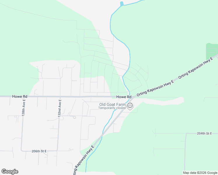 map of restaurants, bars, coffee shops, grocery stores, and more near 13818 200th Street East in Graham