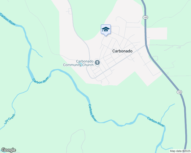 map of restaurants, bars, coffee shops, grocery stores, and more near 101 Pershing Avenue in Carbonado