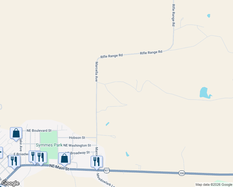 map of restaurants, bars, coffee shops, grocery stores, and more near 1377 Marcella Avenue in Lewistown