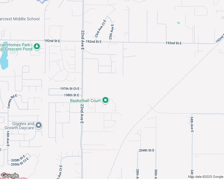 map of restaurants, bars, coffee shops, grocery stores, and more near in Spanaway