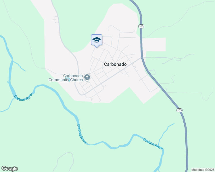 map of restaurants, bars, coffee shops, grocery stores, and more near 124 Short Street in Carbonado