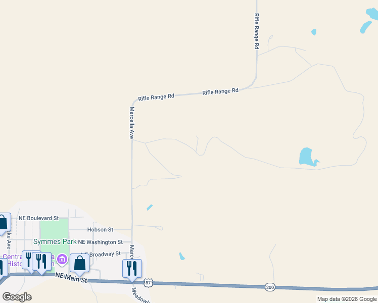 map of restaurants, bars, coffee shops, grocery stores, and more near 1375 Marcella Avenue in Lewistown