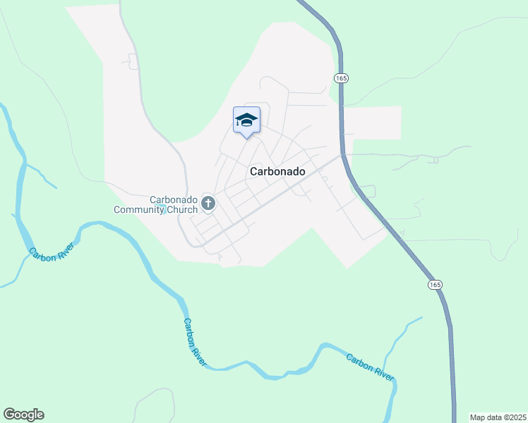 map of restaurants, bars, coffee shops, grocery stores, and more near 124 Short Street in Carbonado