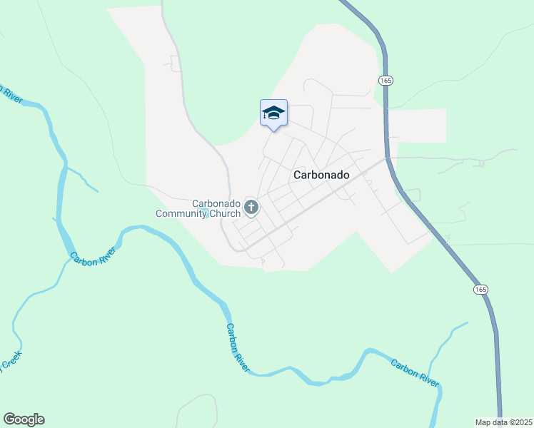 map of restaurants, bars, coffee shops, grocery stores, and more near 4th Street Northwest in Carbonado