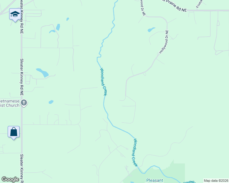 map of restaurants, bars, coffee shops, grocery stores, and more near 3221 Hollywood Drive Northeast in Olympia