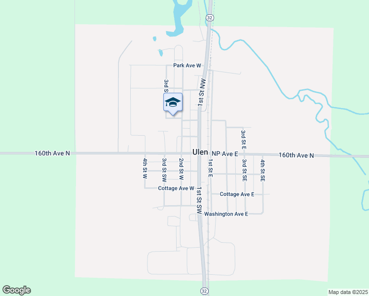 map of restaurants, bars, coffee shops, grocery stores, and more near in Ulen