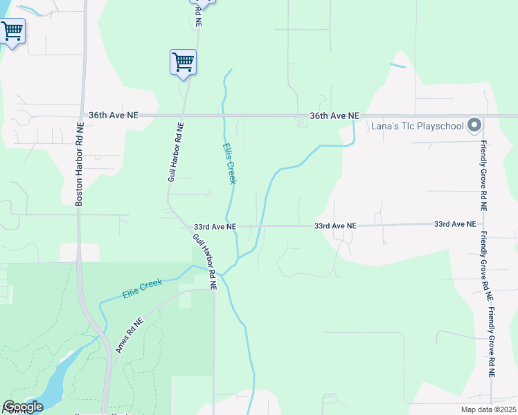 map of restaurants, bars, coffee shops, grocery stores, and more near 1282 33rd Avenue Northeast in Olympia