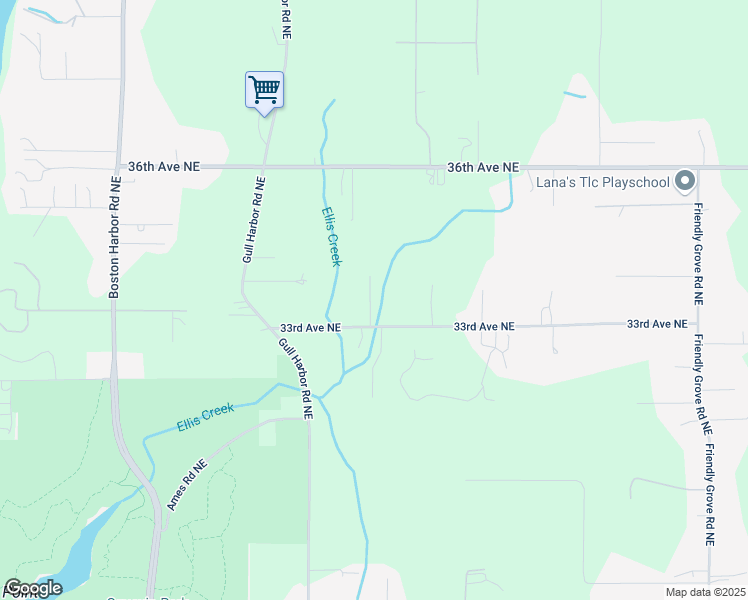 map of restaurants, bars, coffee shops, grocery stores, and more near 1282 33rd Avenue Northeast in Olympia