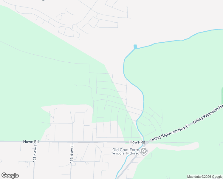 map of restaurants, bars, coffee shops, grocery stores, and more near 19611 133rd Avenue Court East in Graham
