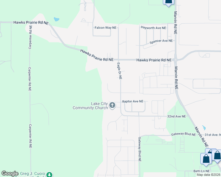 map of restaurants, bars, coffee shops, grocery stores, and more near 6018 Tolmie Drive Northeast in Olympia