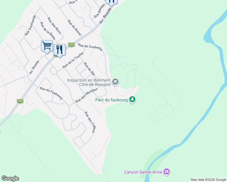 map of restaurants, bars, coffee shops, grocery stores, and more near 8 Rue de Nagano in Saint-Ferréol-les-Neiges