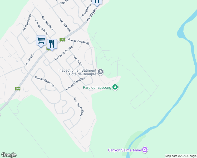 map of restaurants, bars, coffee shops, grocery stores, and more near 6 Rue de Nagano in Saint-Ferréol-les-Neiges