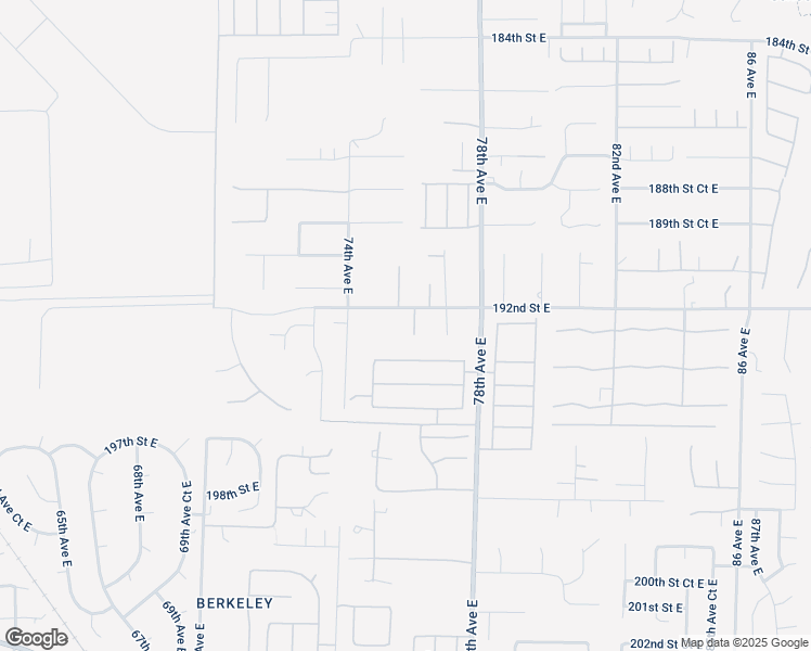 map of restaurants, bars, coffee shops, grocery stores, and more near 19212 76th Avenue East in Spanaway