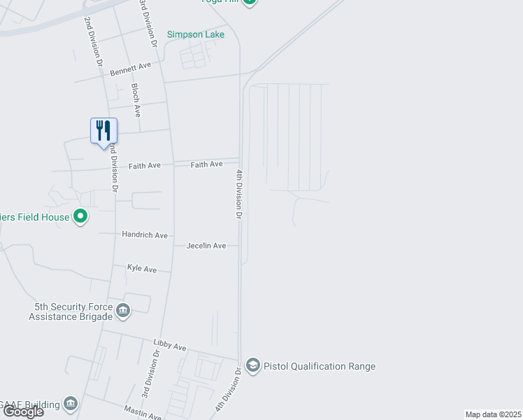 map of restaurants, bars, coffee shops, grocery stores, and more near in LEWIS MCCHORD