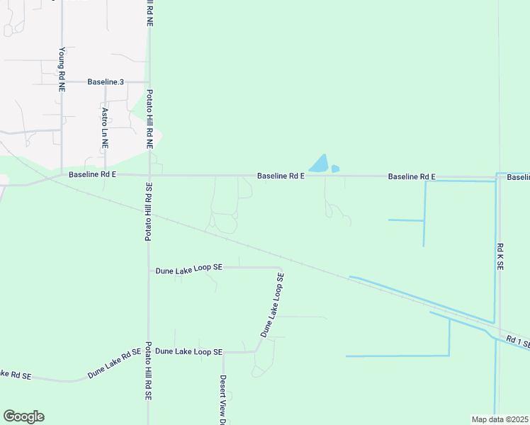 map of restaurants, bars, coffee shops, grocery stores, and more near 10329 Baseline Road East in Moses Lake