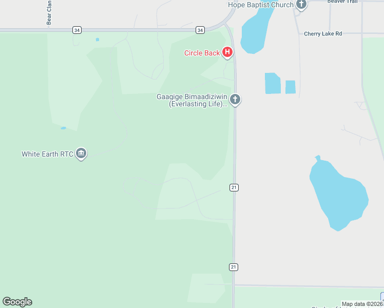 map of restaurants, bars, coffee shops, grocery stores, and more near 35674 County Highway 21 in Ogema