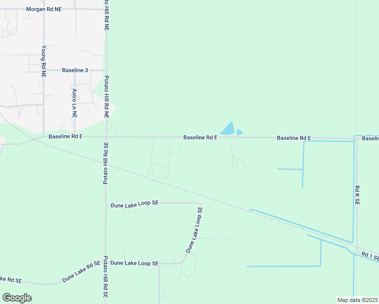map of restaurants, bars, coffee shops, grocery stores, and more near 10329 Baseline Road East in Moses Lake