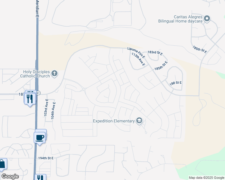 map of restaurants, bars, coffee shops, grocery stores, and more near in Graham
