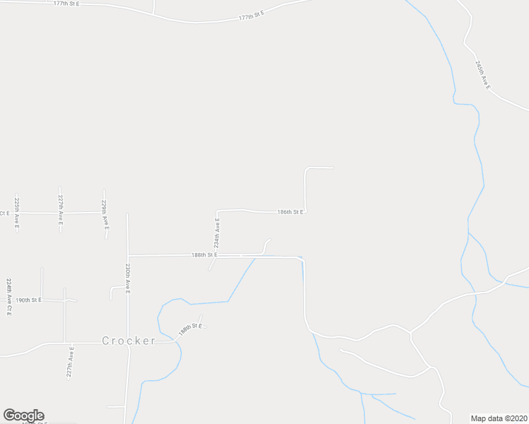 map of restaurants, bars, coffee shops, grocery stores, and more near 186th Street East in Orting