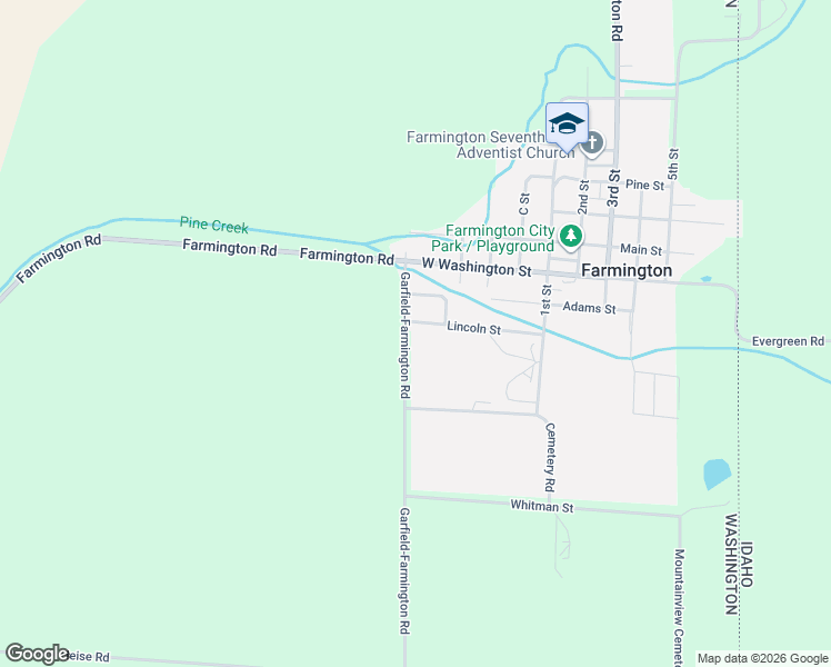 map of restaurants, bars, coffee shops, grocery stores, and more near 306 Lincoln Street in Farmington