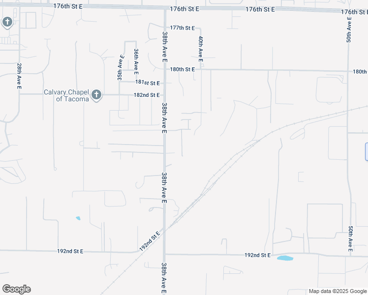 map of restaurants, bars, coffee shops, grocery stores, and more near 18507 39th Avenue East in Tacoma
