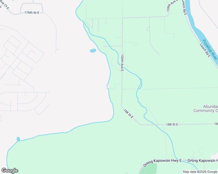 map of restaurants, bars, coffee shops, grocery stores, and more near 14908 183rd Street Court East in Orting