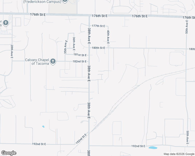 map of restaurants, bars, coffee shops, grocery stores, and more near 3903 184th Street East in Tacoma
