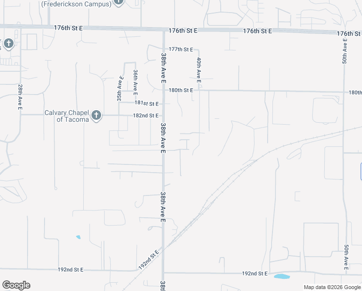 map of restaurants, bars, coffee shops, grocery stores, and more near 3903 184th Street East in Tacoma