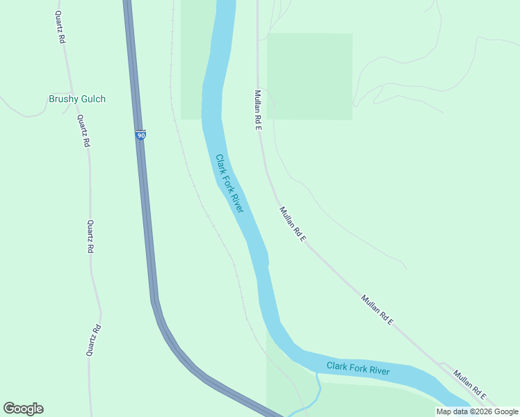 map of restaurants, bars, coffee shops, grocery stores, and more near 1099-1105 Mullan Road East in Superior