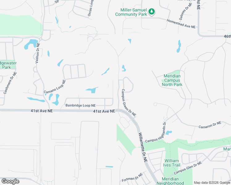 map of restaurants, bars, coffee shops, grocery stores, and more near 4208 Bainbridge Court Northeast in Lacey