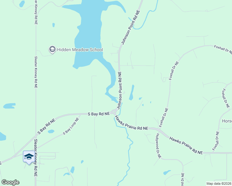 map of restaurants, bars, coffee shops, grocery stores, and more near 4223 Johnson Point Road Northeast in Olympia