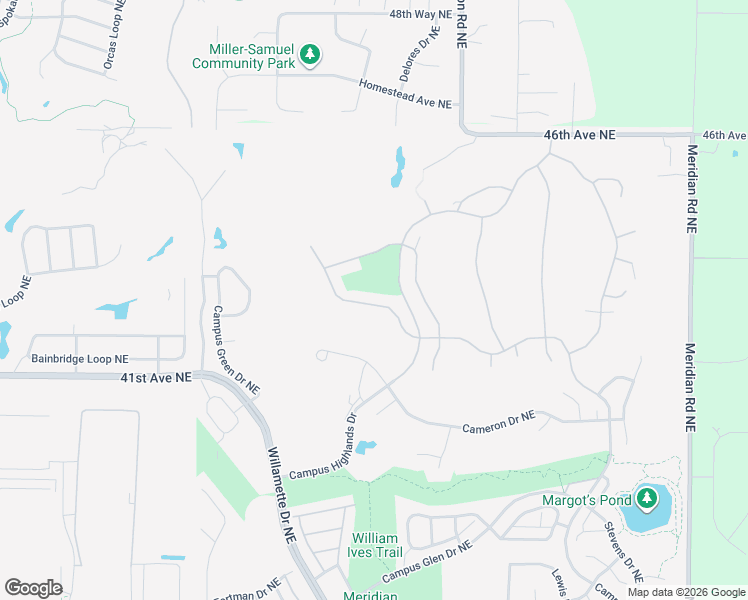 map of restaurants, bars, coffee shops, grocery stores, and more near 4263 Dudley Drive Northeast in Lacey