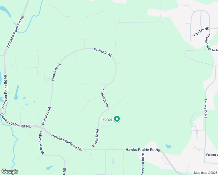 map of restaurants, bars, coffee shops, grocery stores, and more near 4247 Foxhall Drive Northeast in Olympia